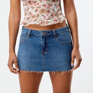 Pacsun Dark Denim Micro Mini Skirt